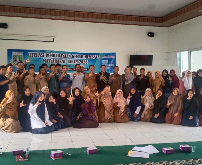 Kegiatan Literasi Pembudayaan Gemar Membaca Masyarakat Tahun 2026 Dinas Perpustakaan dan Kearsipan Provinsi Banten di TBM Ummatan Wasathon